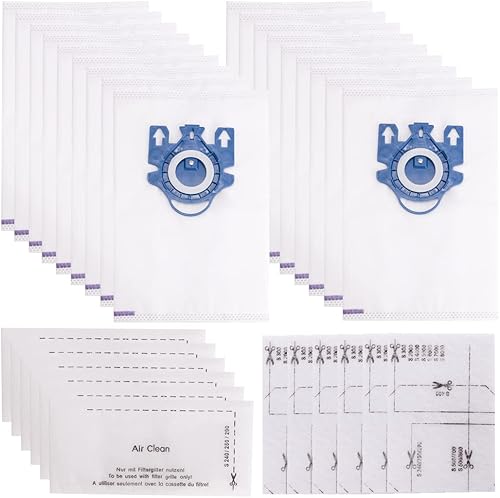 Bolsas de vacío Miele de repuesto para bolsas Miele 3D GN Efficiency, compatibles con Miele Classic C1, C2 C3, S227S240, S270, S400, S2, S5, S8