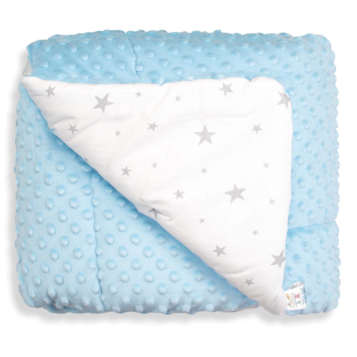 Sevira Kids - Grande coperta per bambini, coperta in minky, Stella Made in France