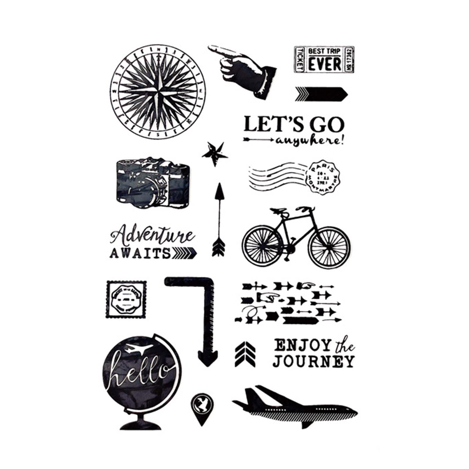 Jazuaiao Clear Silicone Stamps Stampers Scrapbooking Stencil for Kid Card Making Scrapbooking Art Embossing Transparent Stamps