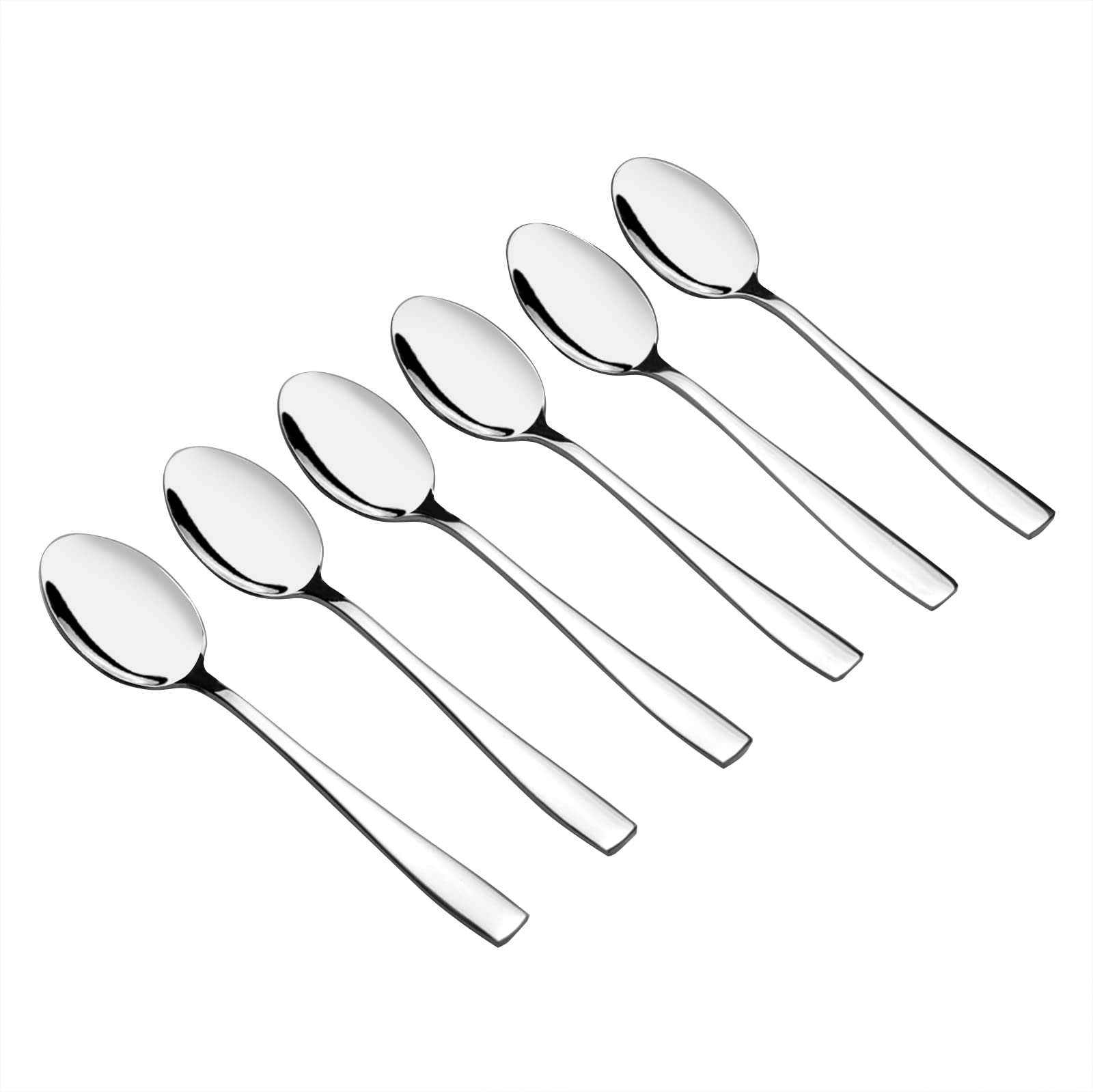 Zerdyne Pack of 12 Stainless Steel Coffee Spoons, Small Coffee Tea Spoon, Silver