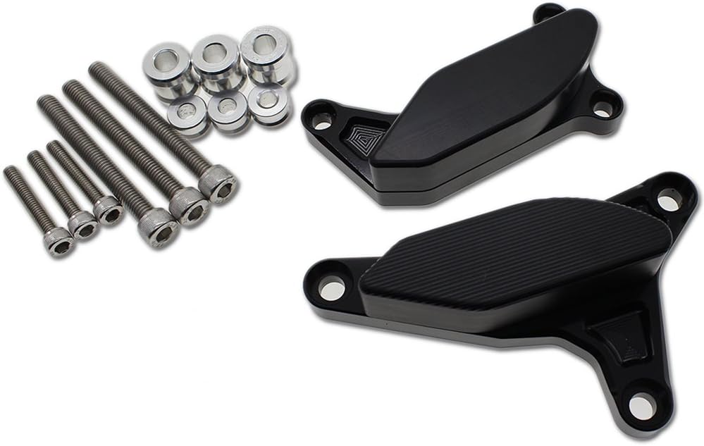 FXCNC Racing Motorcycle Aluminium Engine Guard Case Cover Crash Pad Frame Protector Slide Compatible with FZ8 FZ-8 FAZER 2012 2013