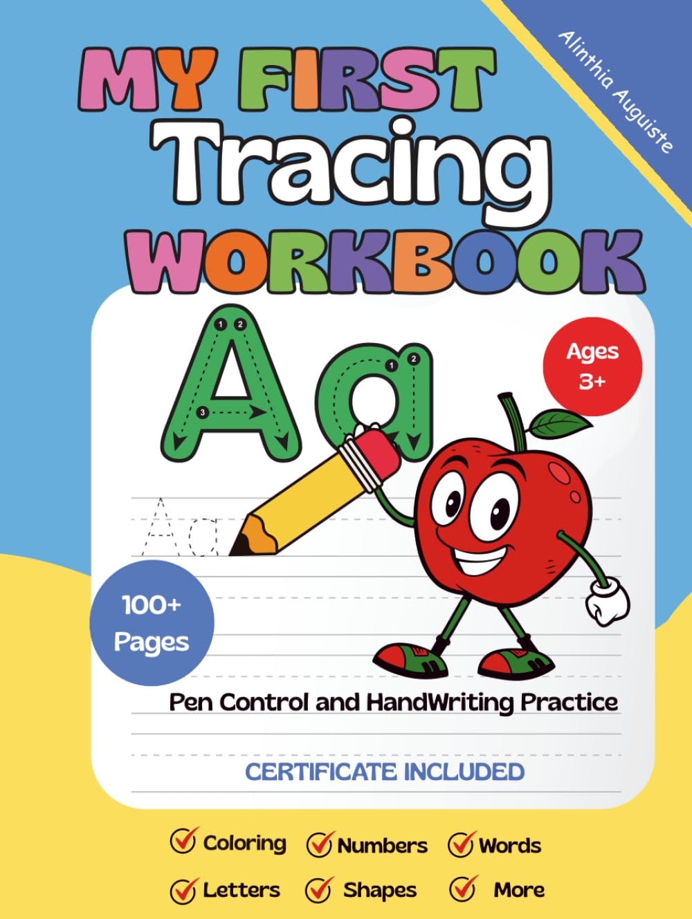 My First Learn to Write Workbook for Kids Ages 3+