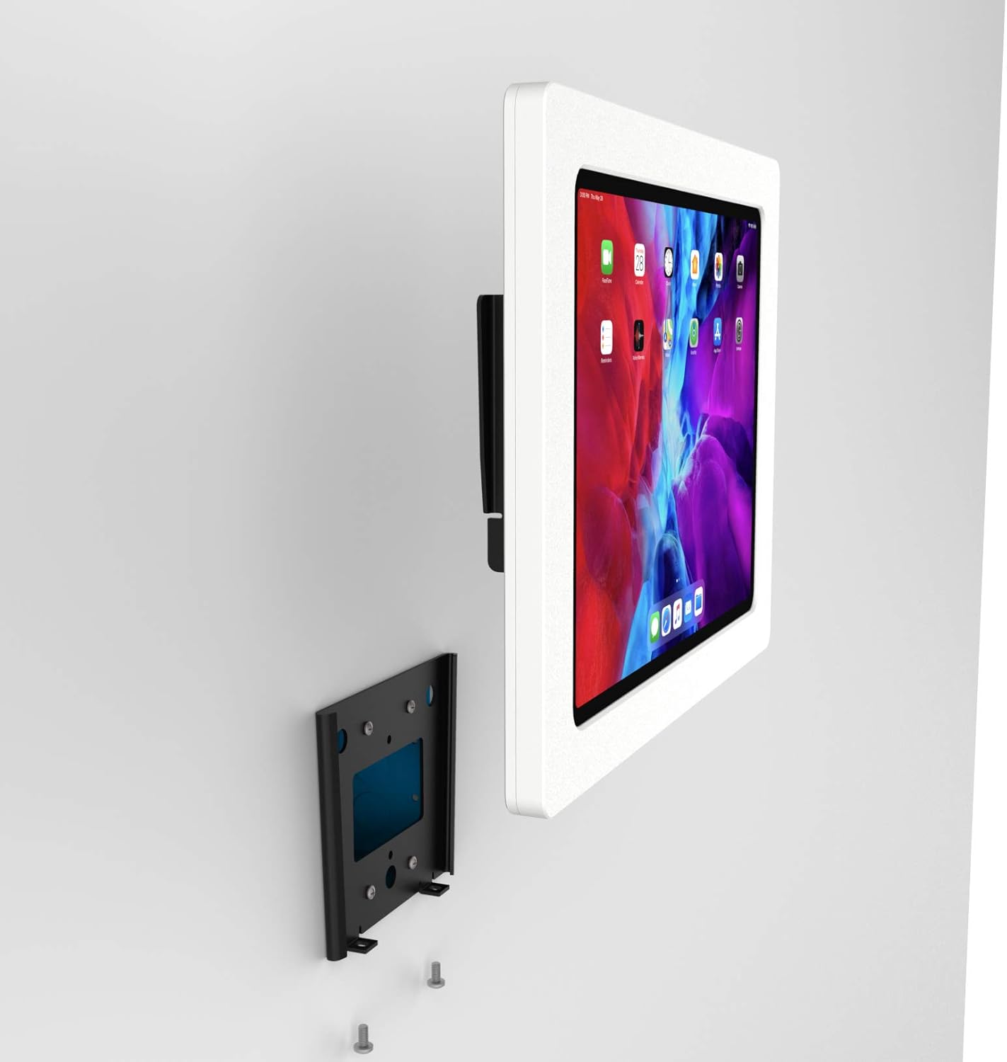 VidaMount White Enclosure and Fixed VESA Slim Wall Mount [Bundle] Compatible with iPad Air 13" (M2/M3) & iPad Pro 12.9" (4/5/6 Gen)