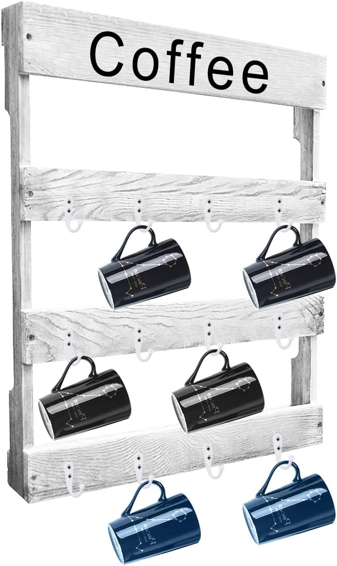 Topspeeder Coat Hooks 24 Pieces Wall Mounted Coat Hooks Single Coat Hanger and 50 Pieces Screws for Cloakroom, Clothes, Hat, Scarf, Bags, Keys, Shoes, Coffee Cup Holder, Homemade Wardrobe (White)