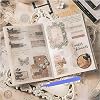 40 Sheets A6 Vintage Washi Stickers Book for Adults, Retro Butterfly Stickers with Self-Adhesive Collage Papers Ephemera for Junk Journaling Supplies, Scrapbooking, Crafts Arts