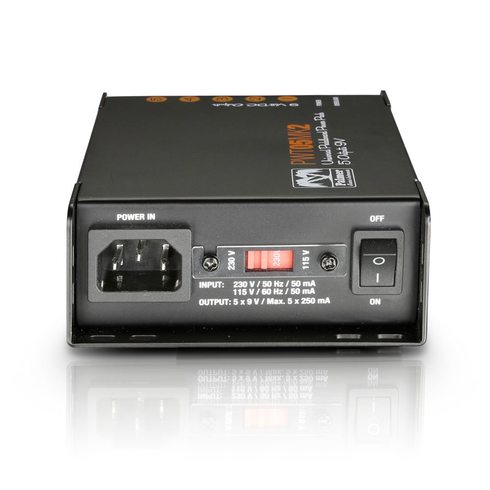Palmer PWT 05 MK 2 - Alimentatore universale da 9 V per pedaliere a 5 uscite