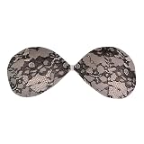 Tahari Women's Self-Adhesive Silicone Front-Closure Lace Bra, Bare Nude Lace B, B