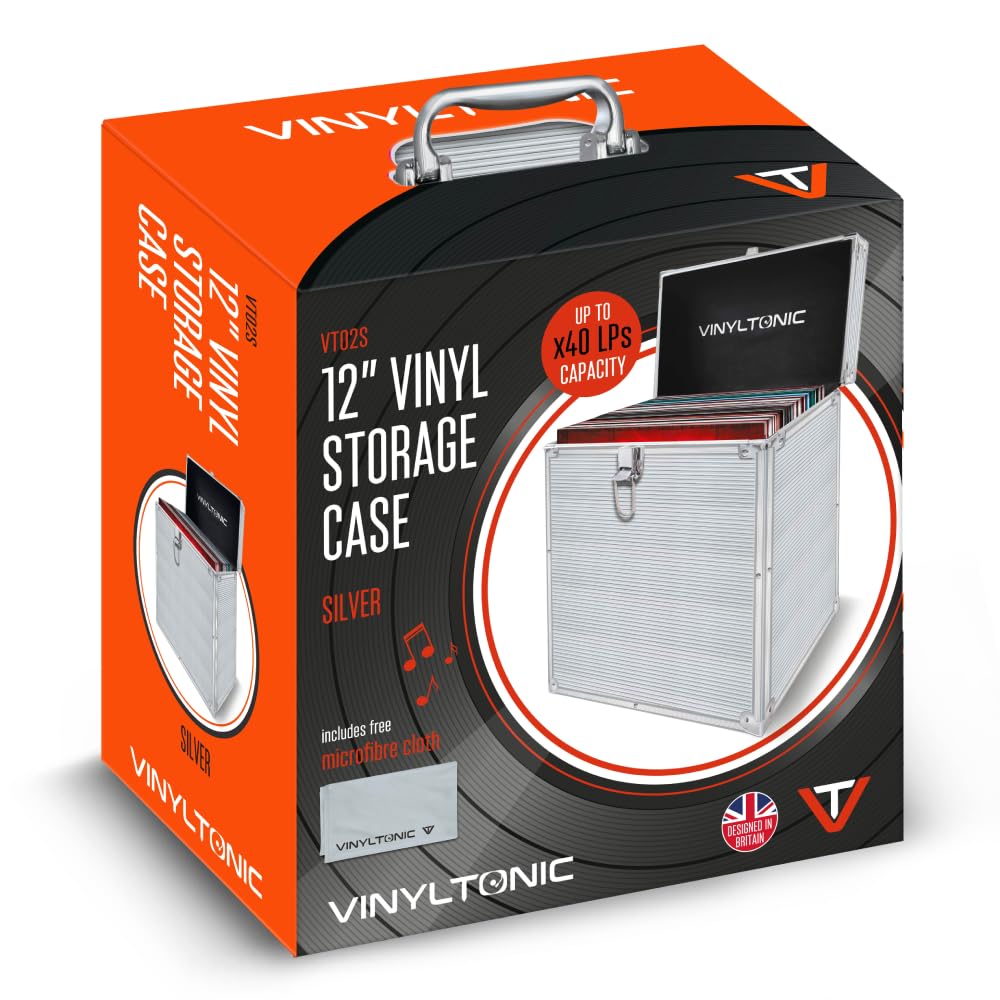 Aufbewahrungskoffer aus Vinyl mit Tuch, 17,8 cm oder 30,5 cm, 3 Farben zur Auswahl