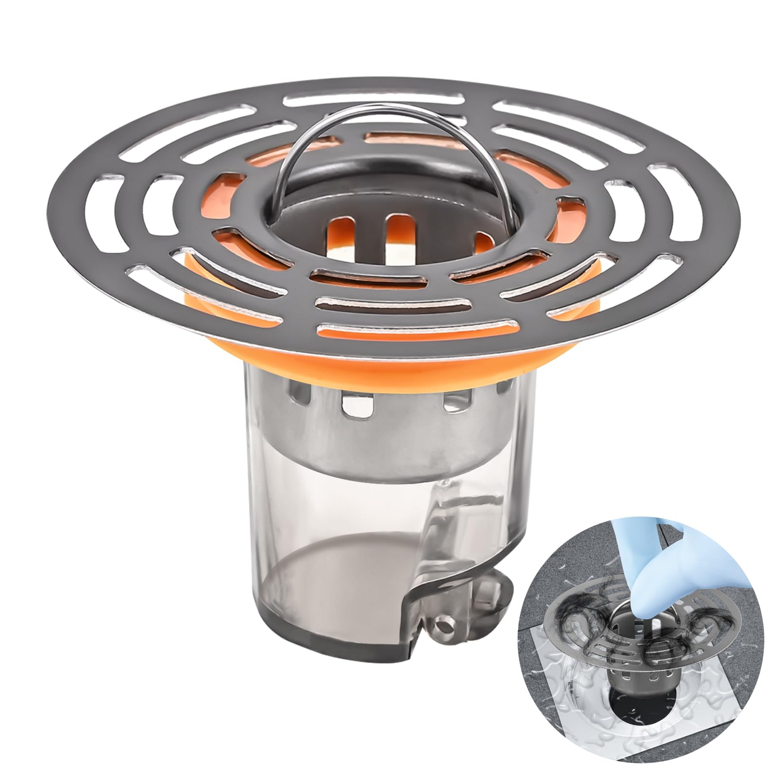 Noyau Anti-odeur Pour Siphon De Sol Douche - Acier Inoxydable 38mm - Double étanchéité