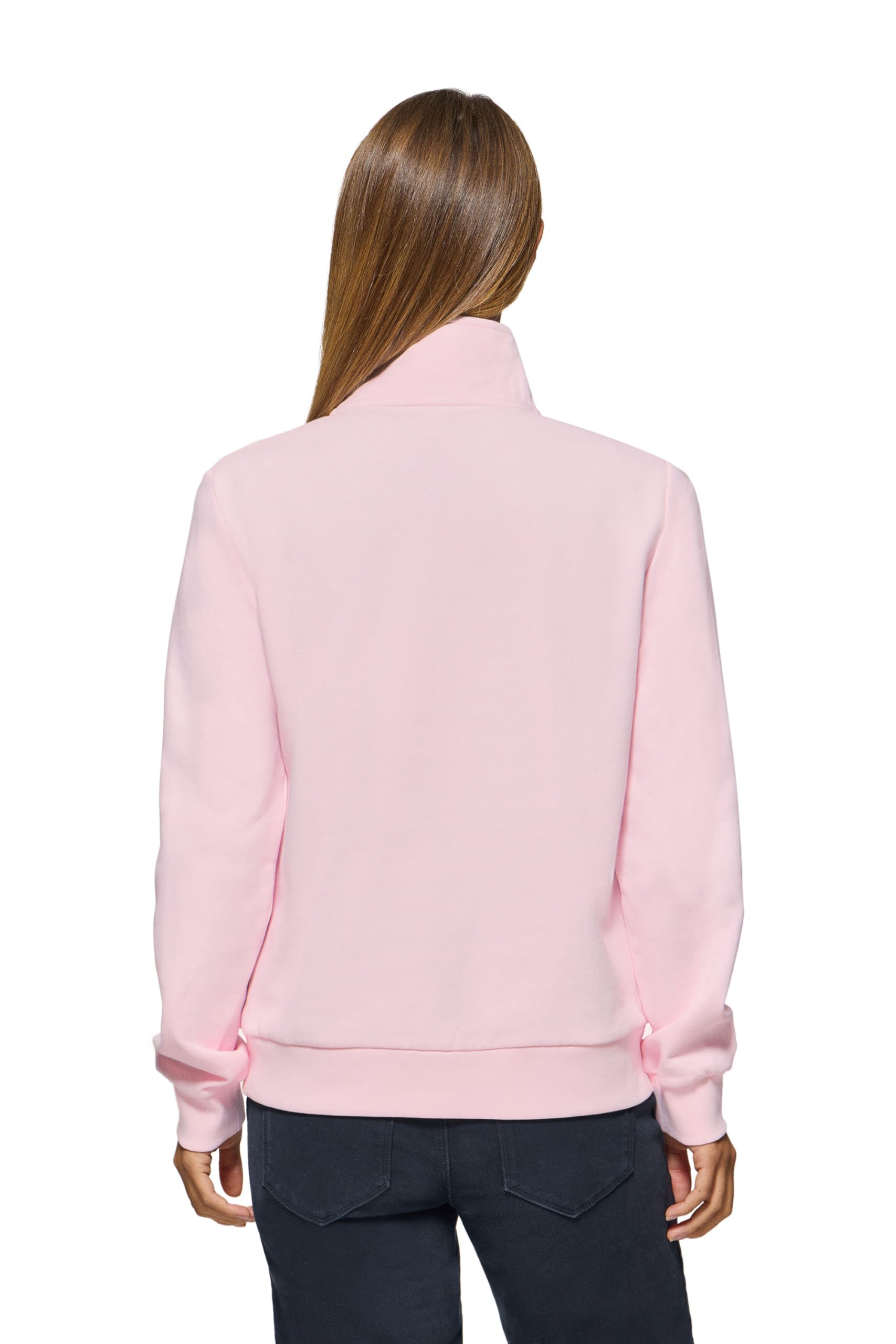Polo Club Sudadera para Mujer con Cierre de Media Cremallera 100% Algodón - Sweatshirt Manga Larga con Logo