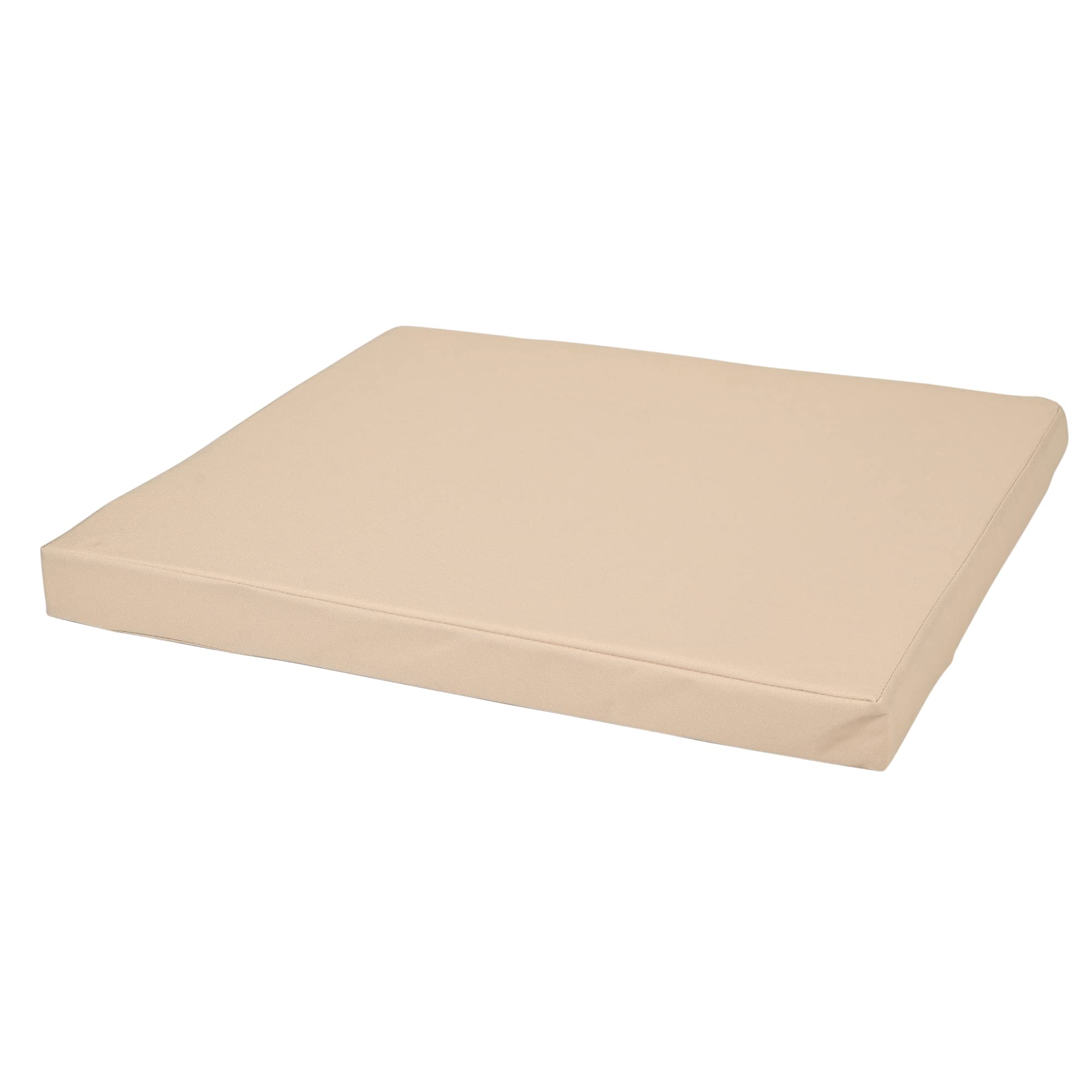 Waterproof Outdoor Chair Cushion | 4cm Thick Foam Seat Pad With Removable Cover | Zip Closure