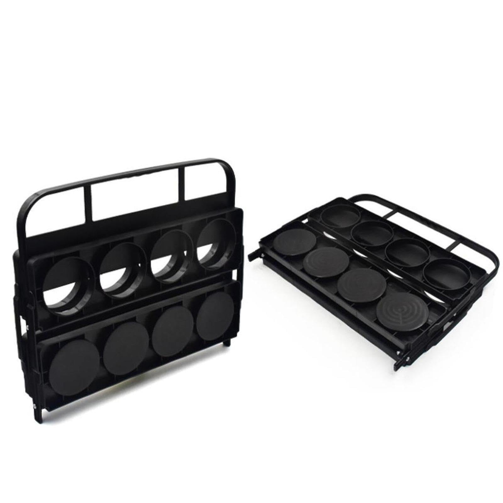 Amagogo Fußball -Wasserflaschenträger -Getränkehalter Rack tragbarer Becherhalter Falten für Hockeyauto -Fahrer Fahrrad Lieferung Fitness, Schwarz
