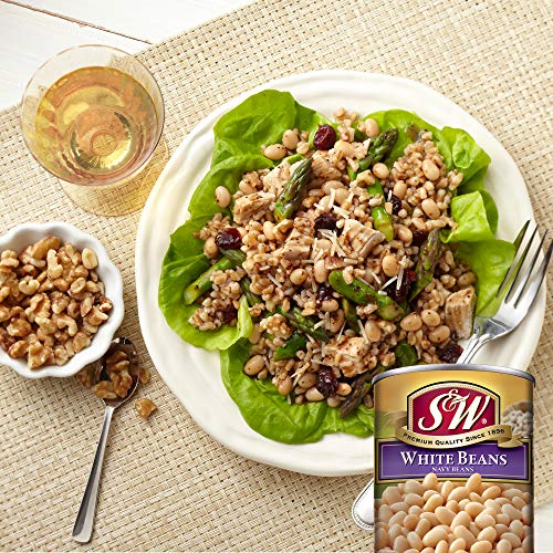 S & W • Canned Navy Beans (12 Pack), Vegan, Non-Gmo, Natural Gluten-Free White Bean, Sourced And Packaged In The Usa, 15 Ounce Can #TOP5