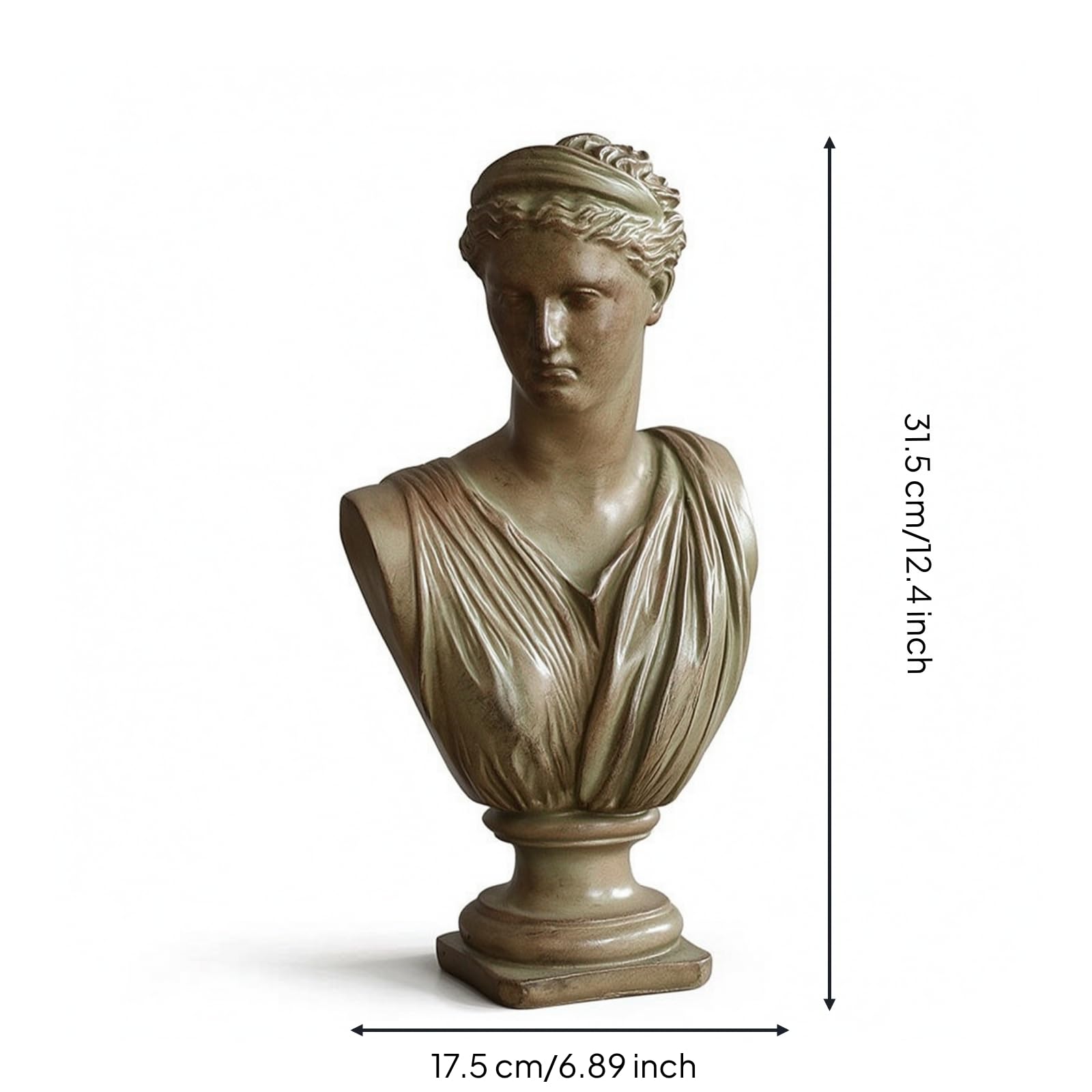 Baoblaze Escultura Decorativa Silencio Rostro Estatuilla Figura Ornamento en Resina Sintética con Textura Refinada Que Refleja la Luz y Base Estable, Style to 1