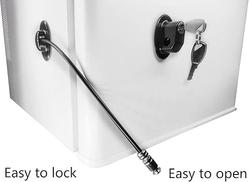 Miniatura 3 de REZIPO - Cerradura para puerta de refrigerador con 2 llaves cerradura para cajón de archivos cerradura para puerta de congelador y cerradura para