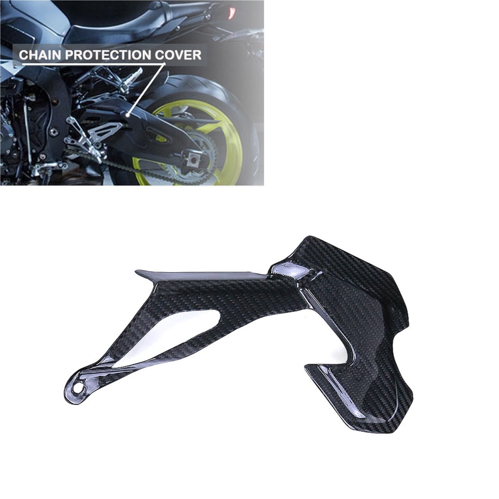 Moto Catena Di Protezione Della Copertura Guard Carena A Secco In Fibra Carbonio Accessori Per Yamaha MT10 FZ10 2016-2024 R1 R1M 2015