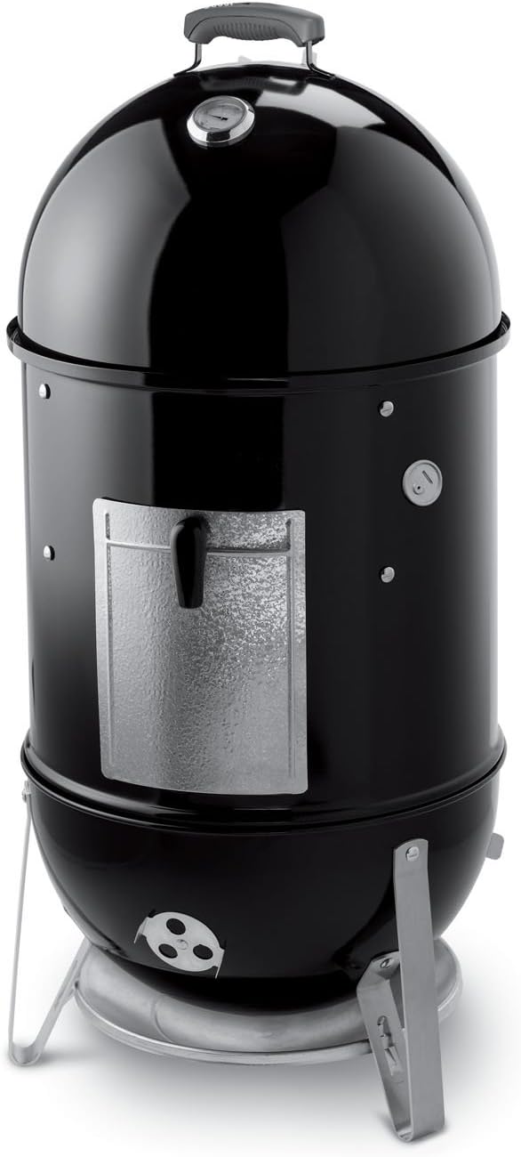 Weber 721001 Smokey Mountain Cooker 18-Inch Charcoal Smoker, Black