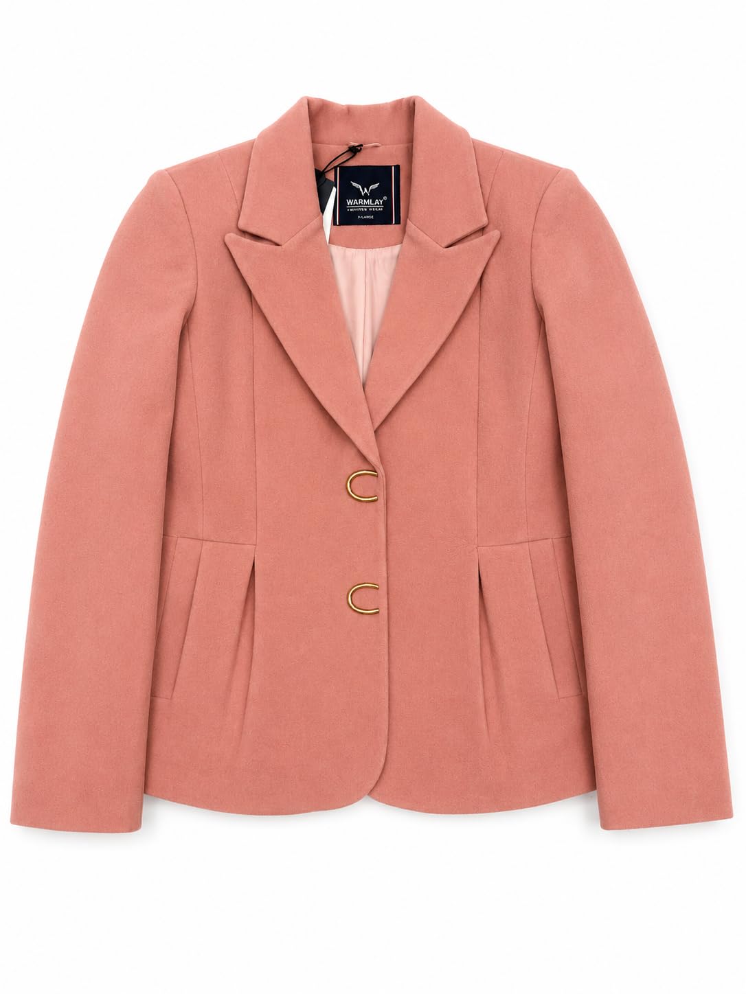 Women Pink Solid Blazer-image-43