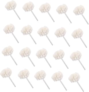 Baluue Polished Wool Wheel 20pcs Polishing Wheel Ceramic Nail Drill Bit Nail Drill Bits Wood Sander Wool Polishing Buffing Pad Ceramic Drill Bit