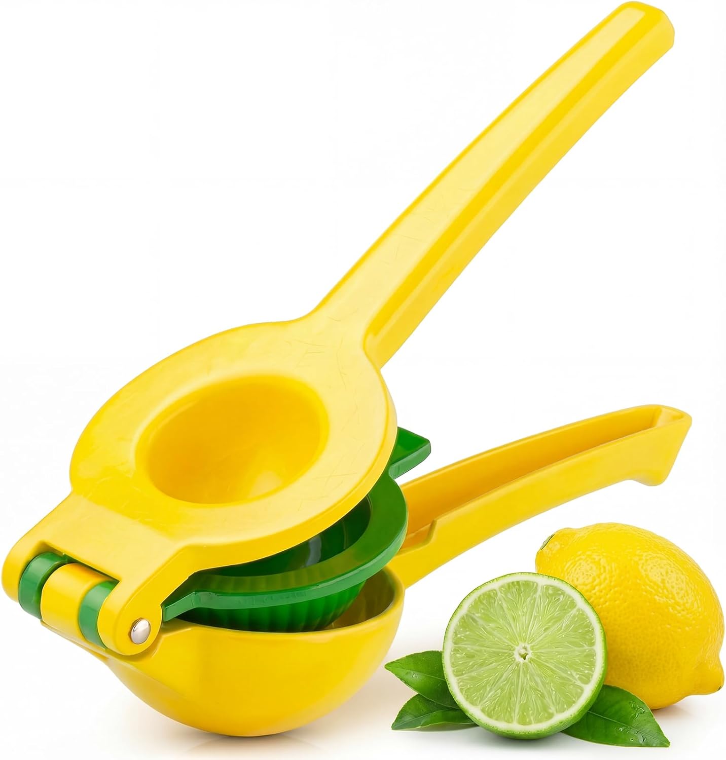 2 packs 2-in-1 Stainless Steel Metal Lemon Lime Squeezer Maximum Juice & Extraction Hand Citrus Press,Ultra-Durable Manual Lemon Juicer,Send Goods from Local Warehouse
