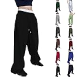 Baggy Sweatpants for Men Wide Leg Sweats Pants Cotton Open Bottom Joggers with Pockets Causal Loose Fit Trousers