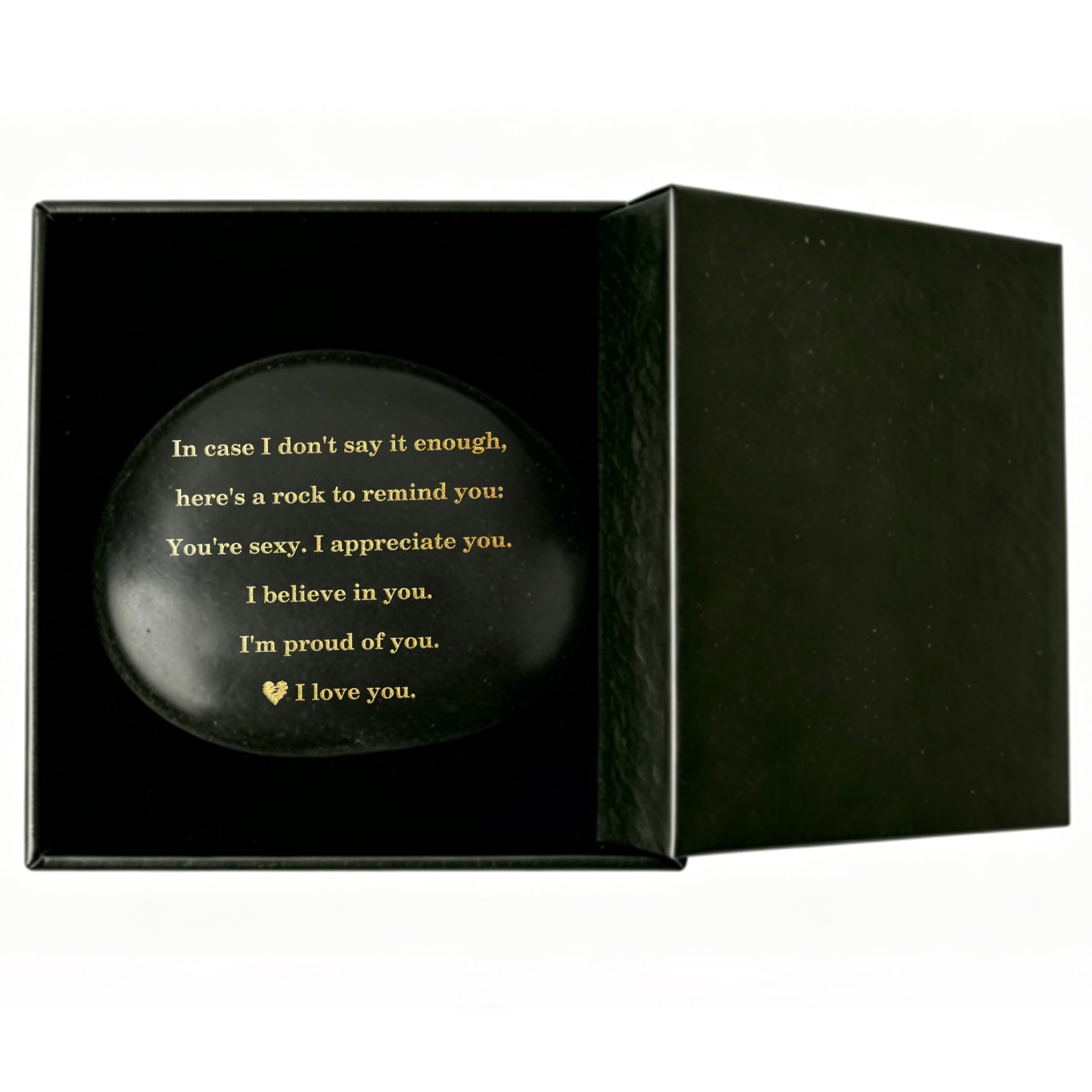 Pierre gravée I Love You souvenir pour petit ami et cadeau original mari ou femme