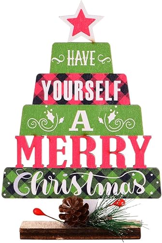 Decoraciones de mesa de Navidad de madera decoración de mesa de Navidad decoraciones de árbol de Navidad de pie de madera adornos de Navidad 2022 Decoraciones de mesa de Navidad de madera decoración de mesa de Navidad decoraciones de árbol de Navidad de pie de madera adornos de Navidad 2022