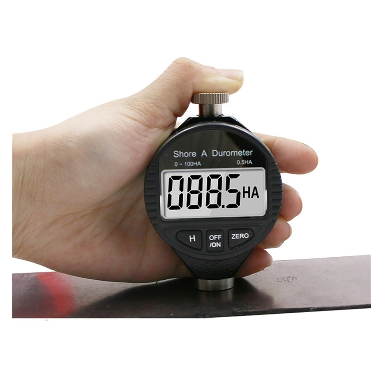 Hardness Tester, Electronic Digital Display Shore A D C Durometer Sclerometer Rubber Hardness Tester Meter Paragraph Tool(A)