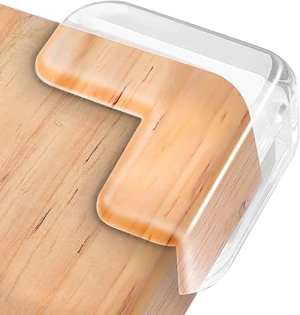 Amazon コーナークッション コーナーガード ビッグサイズ E Pronse 透明 家具の角を保護 テーブルガード 赤ちゃん 角 ガード 子供 柔かいpvc L型 12個4 2 4 2cm mm コーナークッション ベビー マタニティ 通販