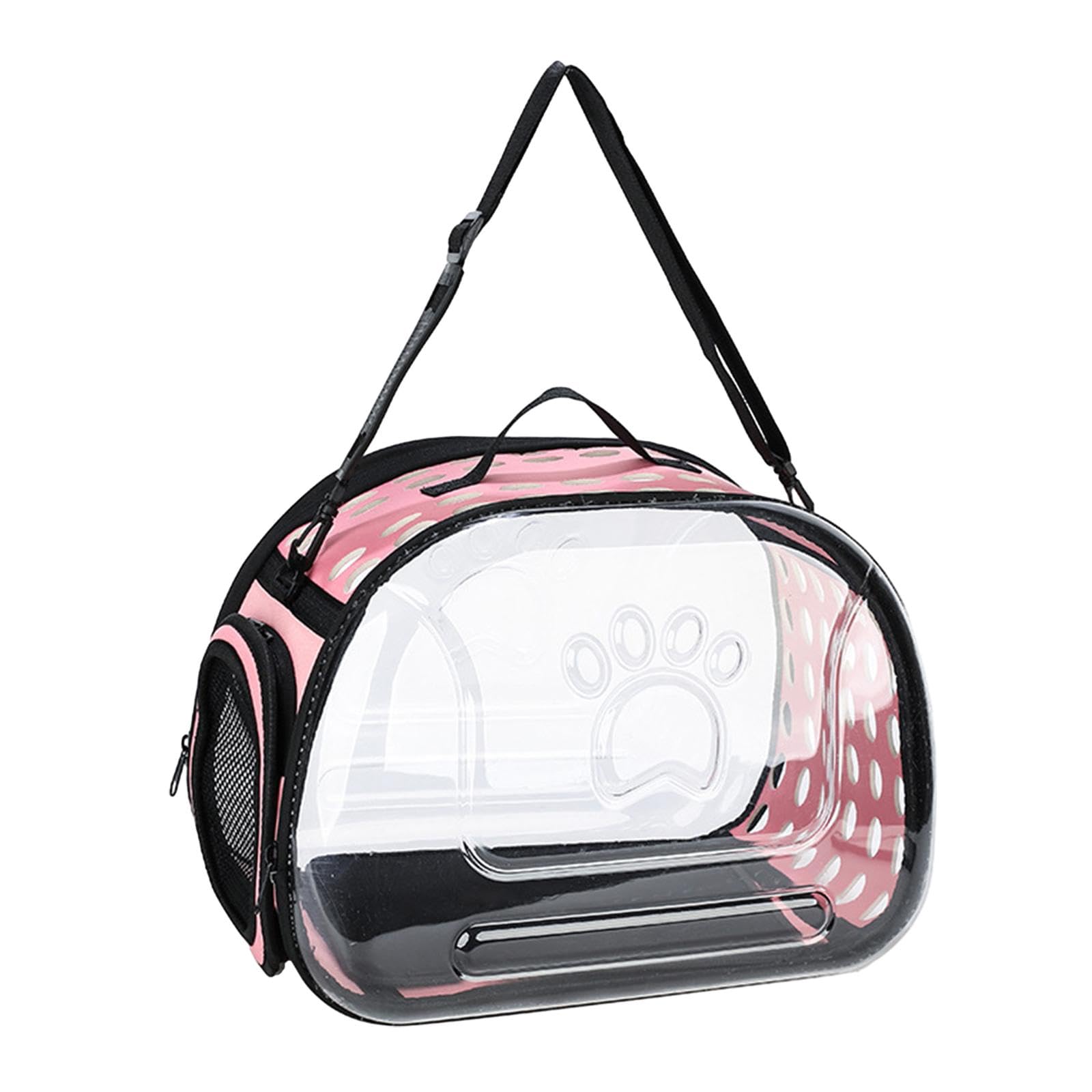 Gralara Transportín Transparente para Gatos, Bolso Portátil para Llevar Gatos, Bolso de Mano, Bolsa de Burbujas Transparente Desmontable para Mascotas, para G,