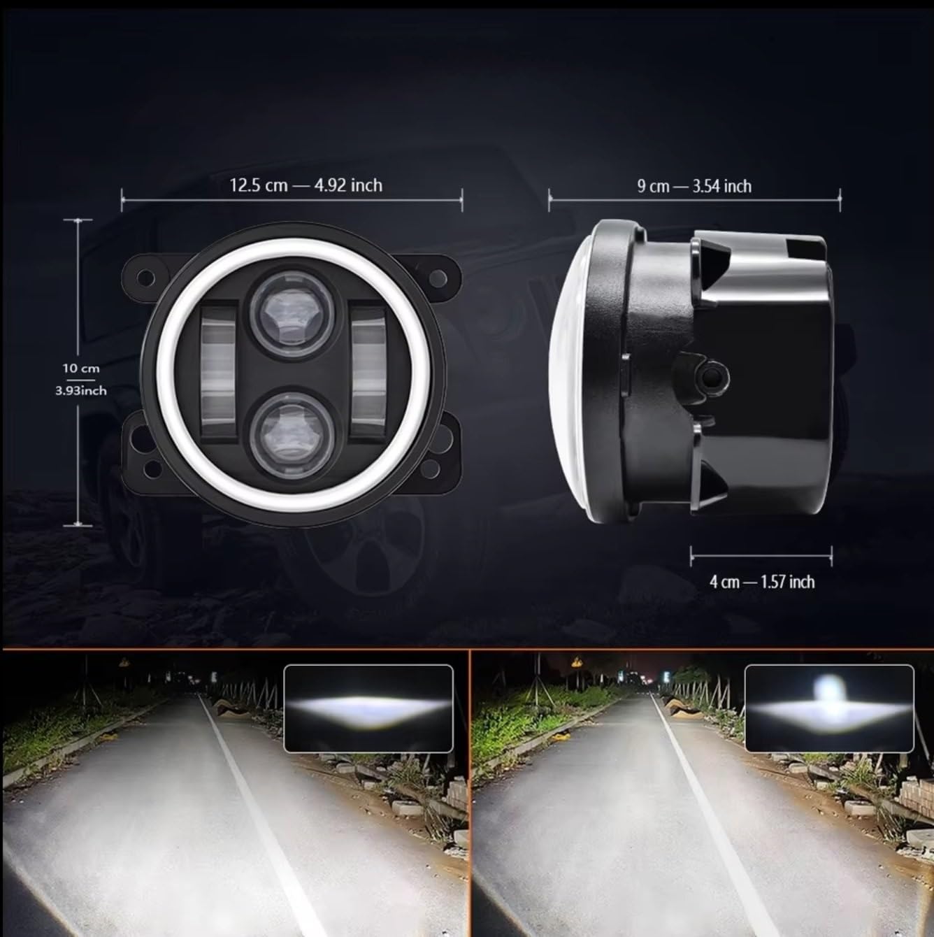 Auto Gruppo fendinebbia Compatibile Con Jeep Per Wrangler JK 2007~2015 Per Grand Per Cherokee 2011~2013 Lampada Sostitutiva Per Fendinebbia Anteriore Auto