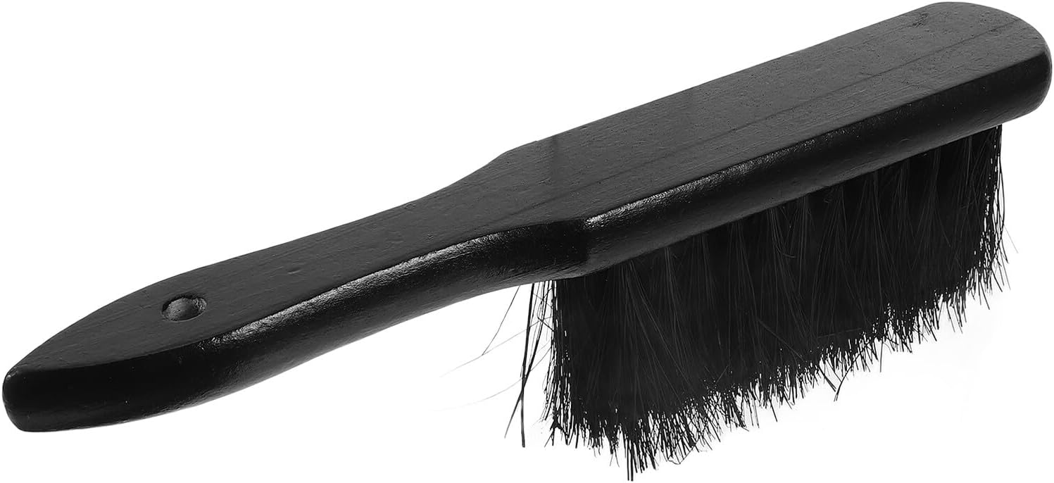 Cabilock Fireplace Cleaning Brush Hand Brush Black Stove Fireplace Accessories for Hearth Dust Removal and Chimney Cleaning