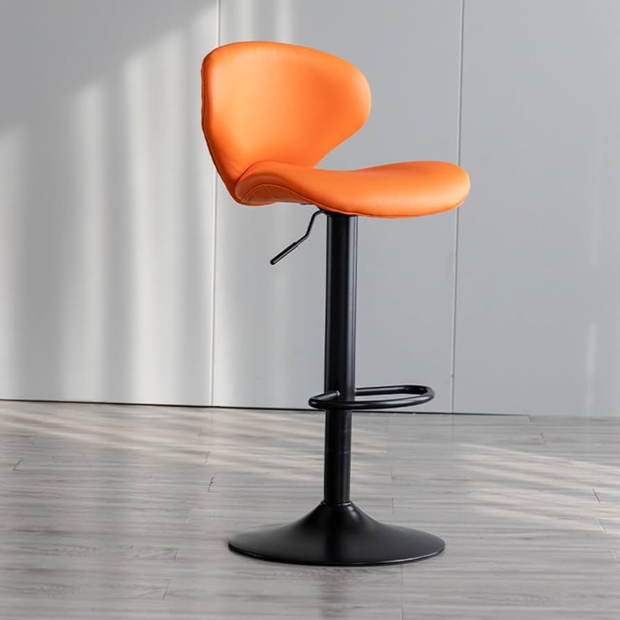 Amazon｜VRGT カウンターチェア 黒脚タイプ オレンジ カウンター