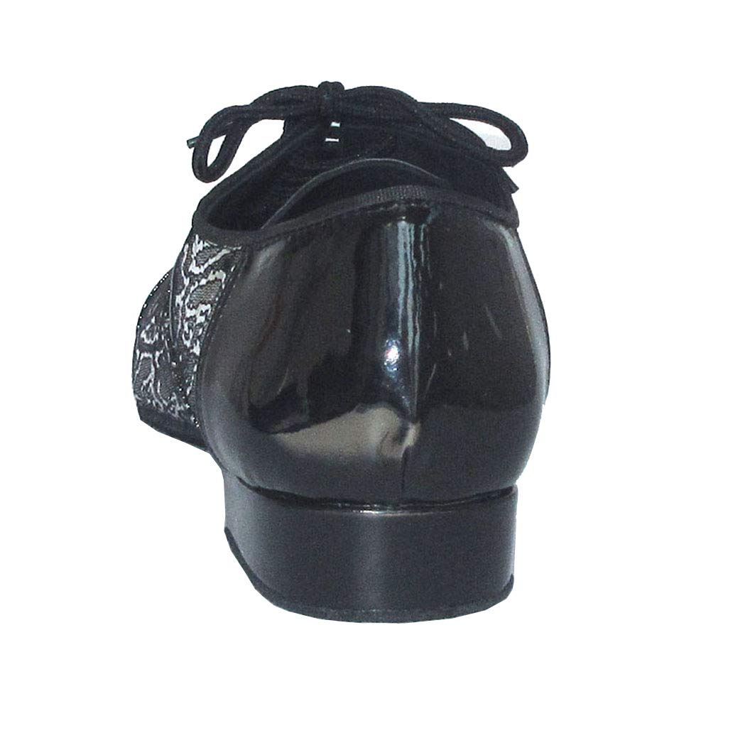 Salsa Socials - Scarpa da ballo da uomo, tacco 1 cm, suola morbida, nero, 43 EU