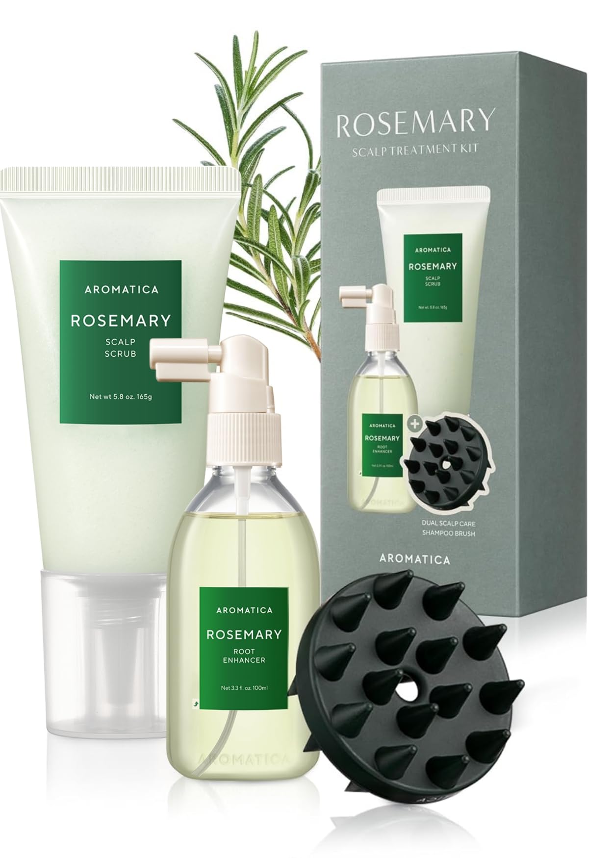 Amazon.com: AROMATICA Rosemary Scalp Care Gift Set - Hydrating