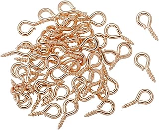 Screw-in Hooks 200pcs 5X10mm Jewelry Accessory Claw Nails Beaded Pendant DIY Jewelry Accessories(Kc Gold)