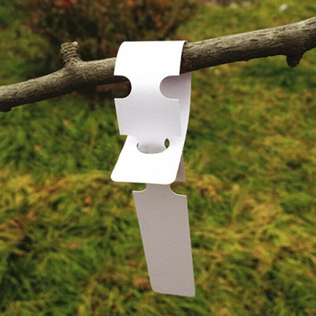 Hanging Name Nursery Labels For Garden Plants, Suitable For Orchids And Roses (White)