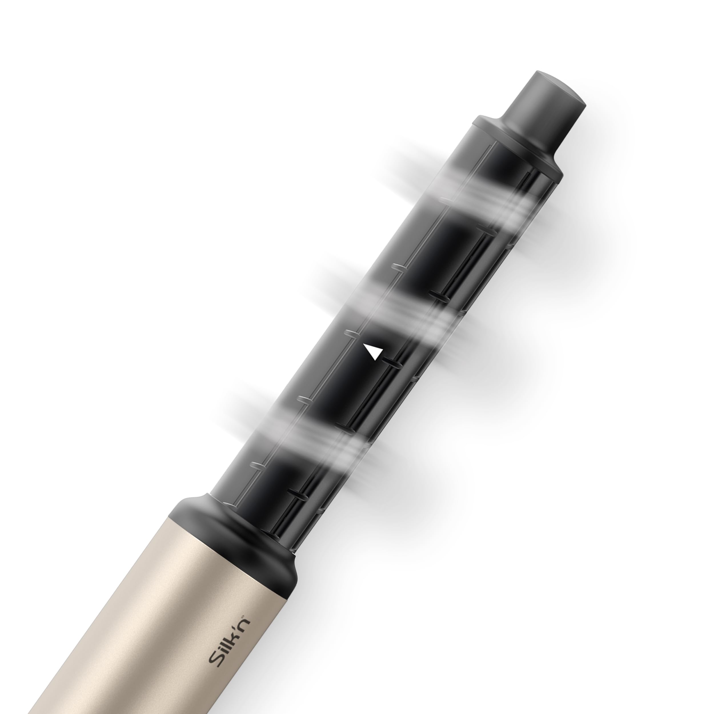 Silk'n air styler 5 in 1 SilkyAir Flex Curly and Wavy Heizbürste mit 5 Zubehörteilen, Rotierende Föhnbürste, Volumenbürste, Diffusor und mehr, 1300W Haartrockner, Schwarz