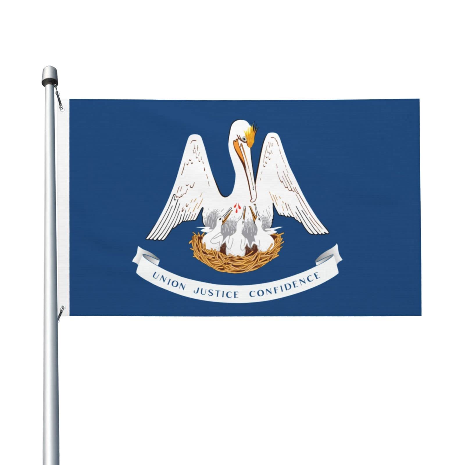Louisiana Flagge 60x90 Cm – 150D Polyester, Wetterfest & UV-beständig Für Garten, Balkon & Fassade