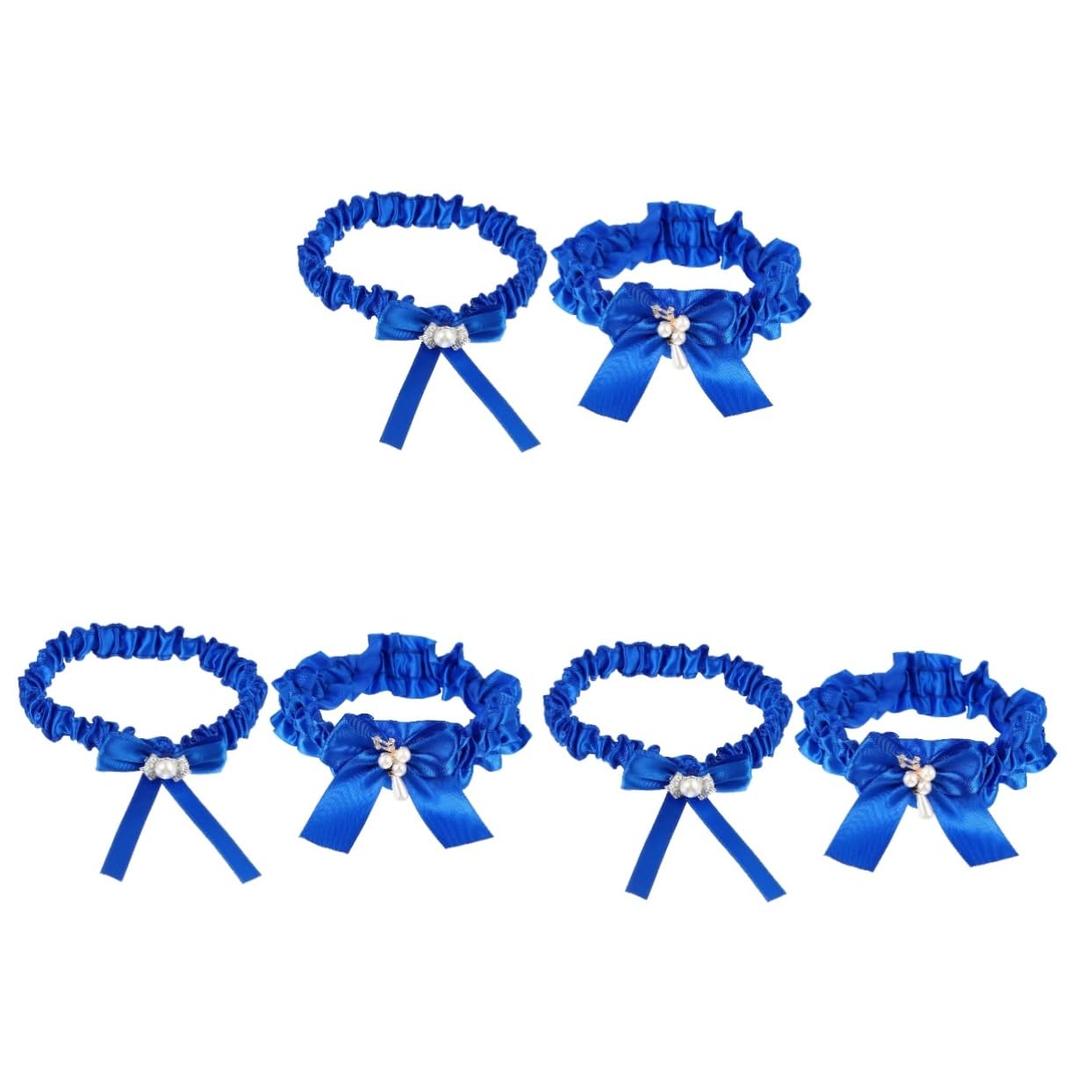 Abaodam 3 Sets Braut-beinstrumpfbänder Damen-strumpfbänder Hochzeitsbänder Schleifen-strumpfbänder-Set Für Hochzeitskleid Elegante Braut-beinstrumpfbänder