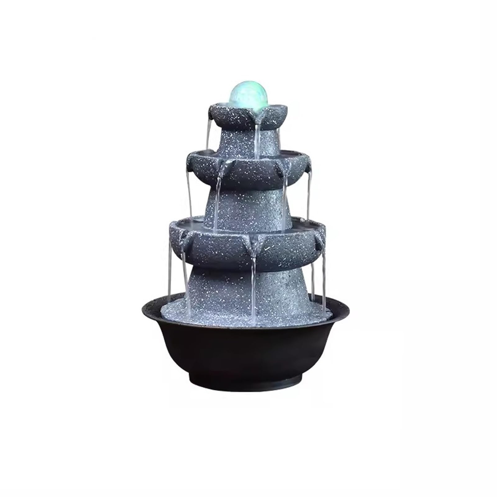Tabletop Waterfall Fountain Desktop Fountain, Living Room Decoration Fountain, Office Desk Waterfall Fountain, Home Indoor Meditation Desktop Fountain Water Fountains Indoor (One Color Small)