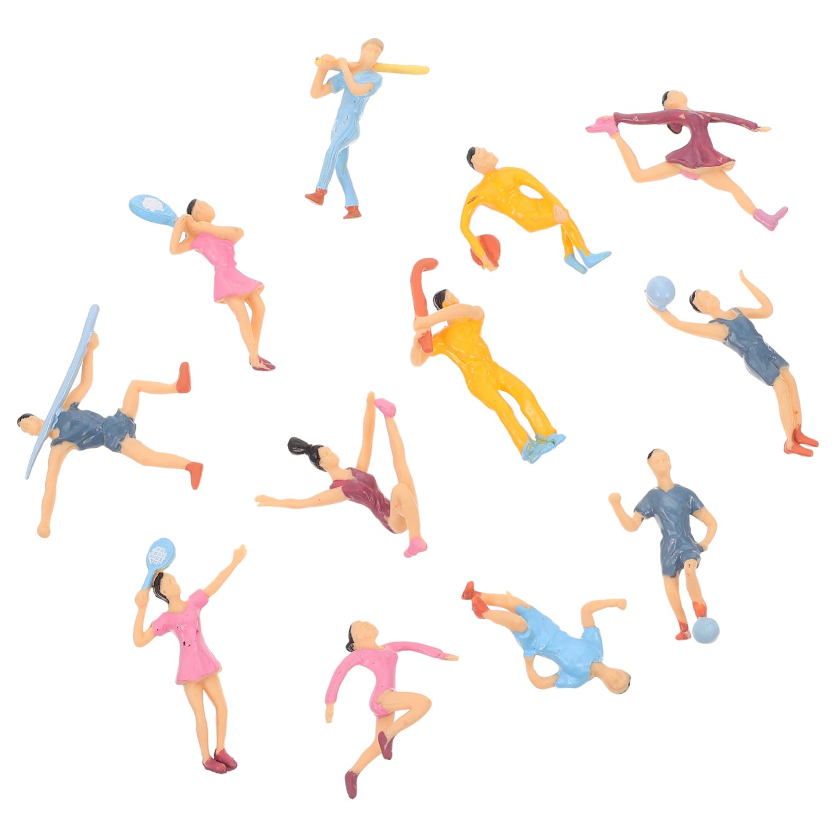 Cabilock Toys 12pcs Athlete Mannequin Child Movable Plastic Child Mannequin