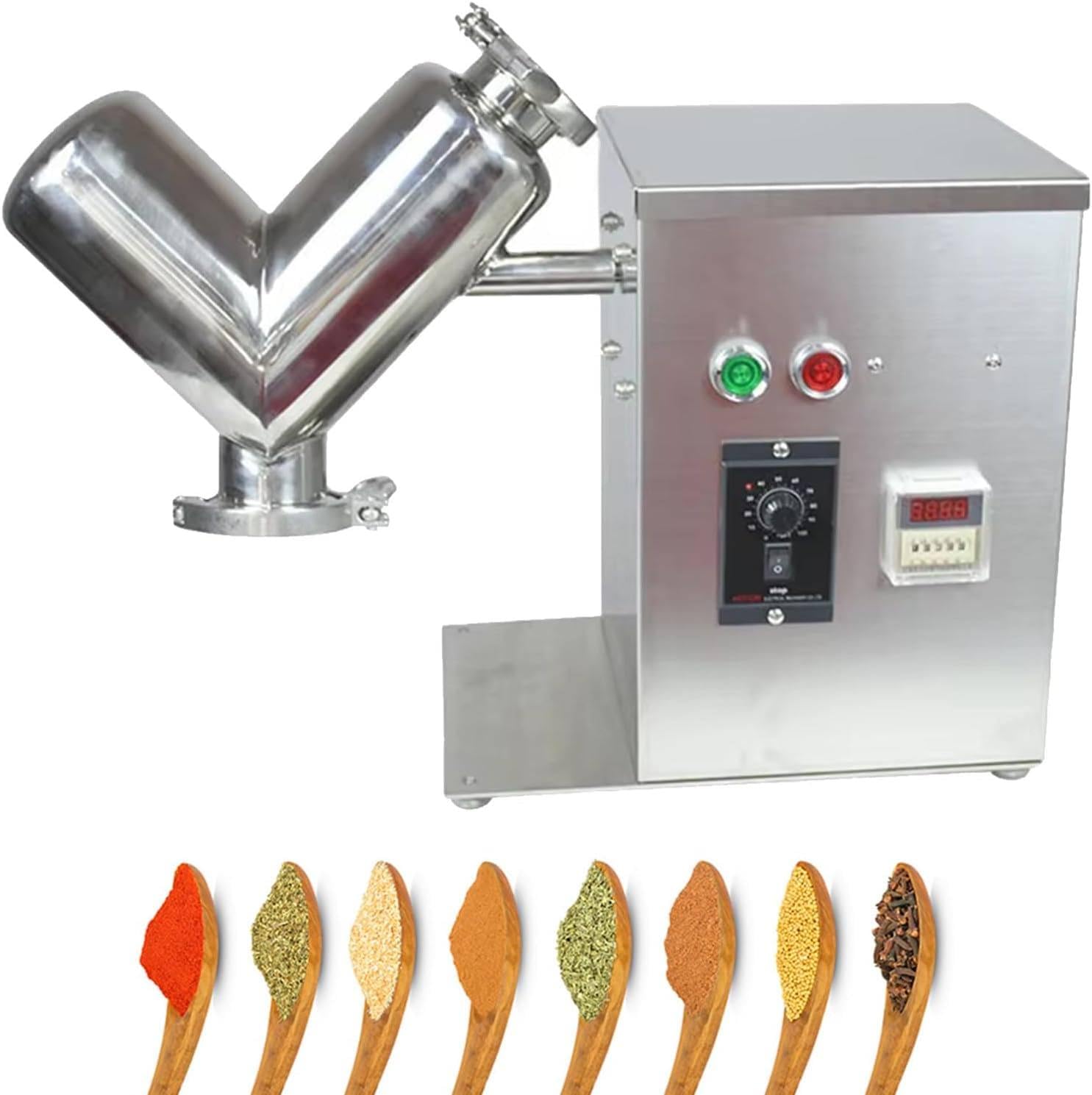 Amazon.com: Small Dry Powder Mixer, 2L V-Type Experimental Mixer