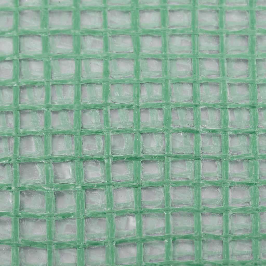 vidaXL Cubierta de Repuesto de Invernadero, Cubierta con Ventanas Puerta, Tela para Plantas de Invernadero, Verde 6 m² 200x300x200 cm