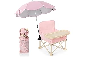 Suzile Baby Outdoor Beach Chair with Umbrella and Tray: Safe, Compact, and...
