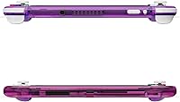 Vista 9 de eXtremeRate Gradient Translucent Purple Rose Red DIY Replacement Shell for Nintendo Switch Lite, NSL Handheld Controller Housing wScreen Protector