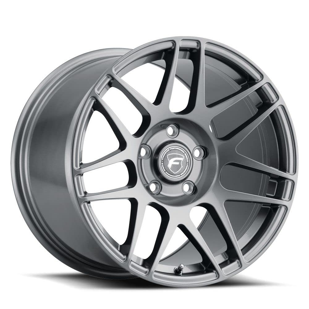 Forgestar F14 Drag Custom Wheel - 17x7, 0 Offset, 6x139.7 Bolt Pattern, 106.1mm Hub - Gloss Anthracite Rim