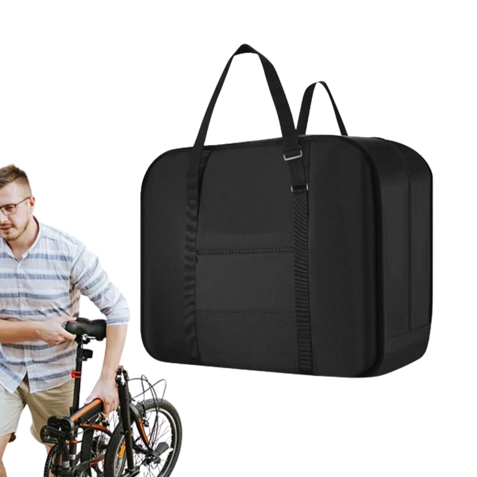 Borsa da trasporto da viaggio per biciclette - custodia per bici | pieghevole, borsa di trasportto in nylon, accessorio per lo stoccaggio | Organizzatore per biciclette da 20 pollici per trasp