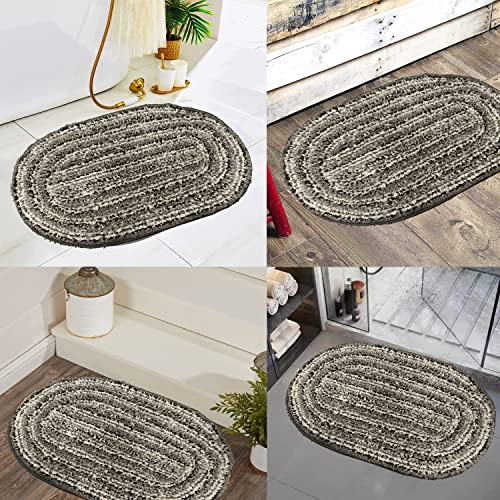 Image of Door Mats for Home | Door Mats for Home Entrance | Door Mat for Bathroom| Soft & Super Absorbent Mats for Shower | Washable, Non-Slip & Quick-Drying Mats (Pack of 2) (Beige 4)