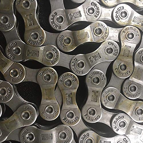 BATLAM Fahrradkette 9-Fach 116 Glieder Fahrradkette Mountainbike for (Farbe : Silber) (Silber)